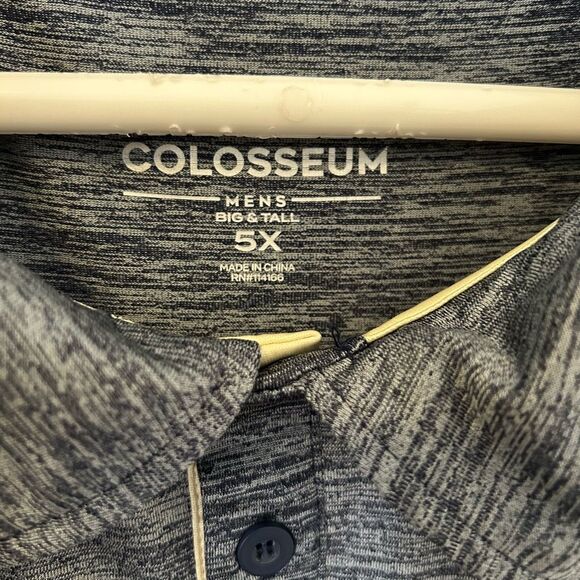 Notre Dame Fighting Irish Polo Performance Shirt Mens 5XL Gray Colosseum golf - Picture 7 of 12